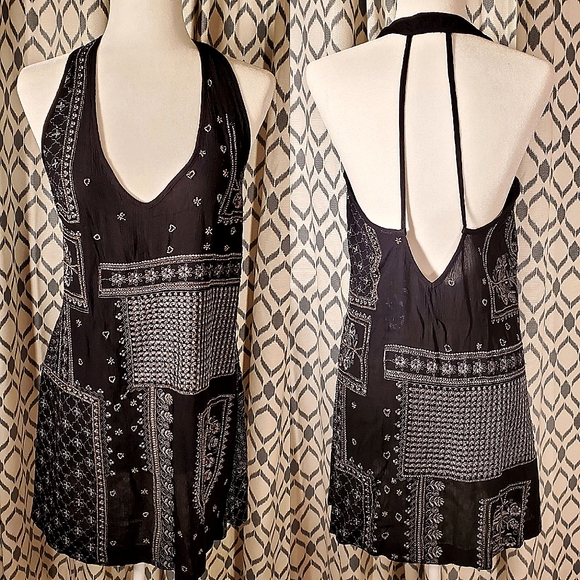 ✨️HP✨️ NWT! Free People Country Nights Embroidered Black Dress, Medium - Picture 6 of 10